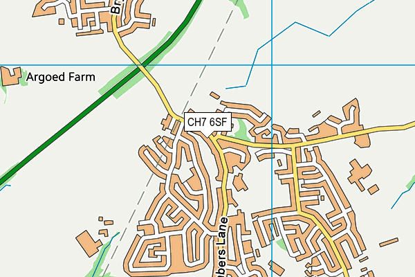 CH7 6SF map - OS VectorMap District (Ordnance Survey)