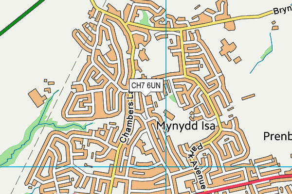 CH7 6UN map - OS VectorMap District (Ordnance Survey)