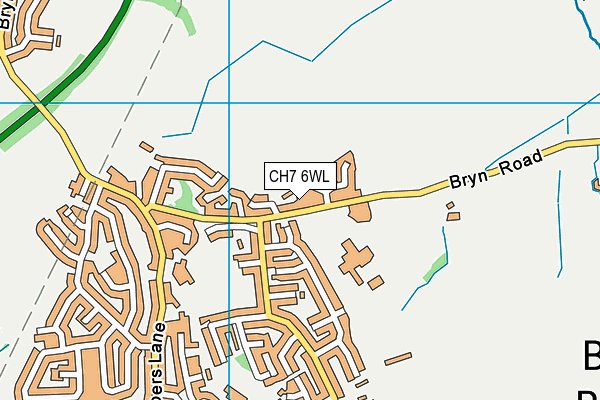 CH7 6WL map - OS VectorMap District (Ordnance Survey)