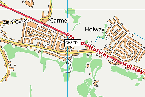 CH8 7DL map - OS VectorMap District (Ordnance Survey)