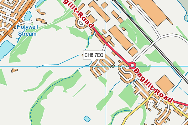 CH8 7EQ map - OS VectorMap District (Ordnance Survey)