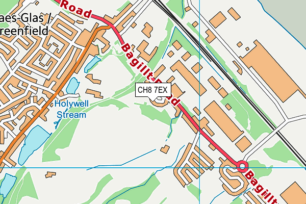 CH8 7EX map - OS VectorMap District (Ordnance Survey)