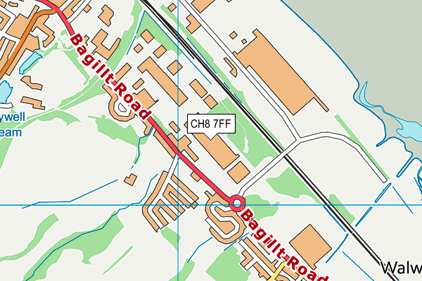 CH8 7FF map - OS VectorMap District (Ordnance Survey)