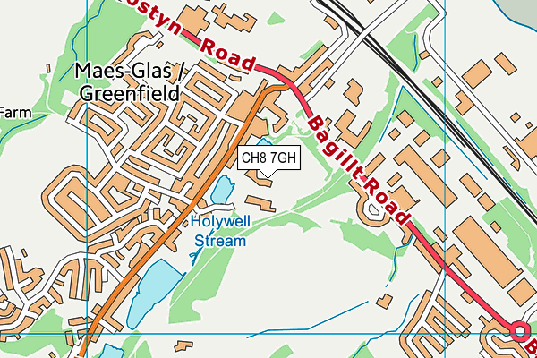 CH8 7GH map - OS VectorMap District (Ordnance Survey)