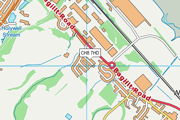 CH8 7HD map - OS VectorMap District (Ordnance Survey)