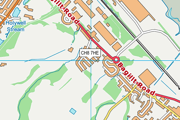 CH8 7HE map - OS VectorMap District (Ordnance Survey)
