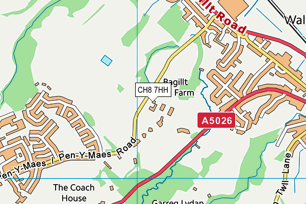 CH8 7HH map - OS VectorMap District (Ordnance Survey)