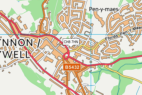 CH8 7HN map - OS VectorMap District (Ordnance Survey)