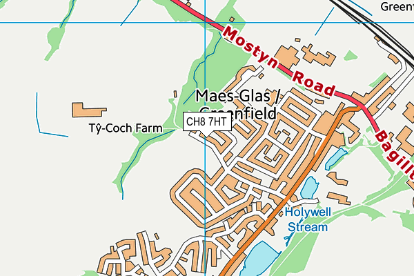 CH8 7HT map - OS VectorMap District (Ordnance Survey)