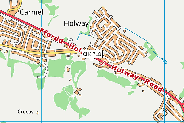 CH8 7LG map - OS VectorMap District (Ordnance Survey)