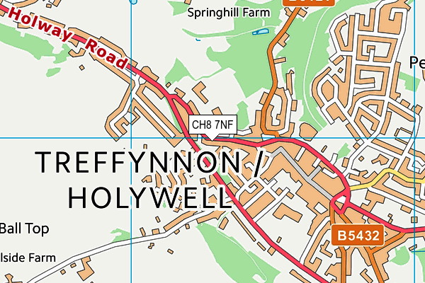 CH8 7NF map - OS VectorMap District (Ordnance Survey)