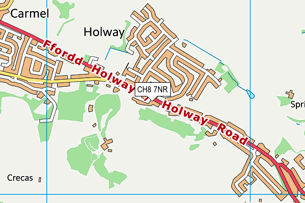 CH8 7NR map - OS VectorMap District (Ordnance Survey)