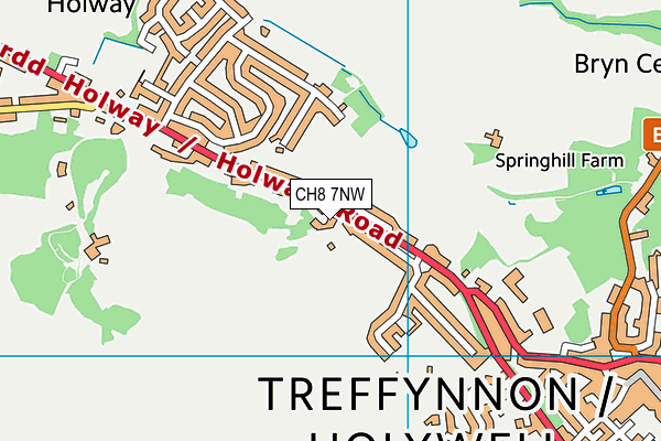 CH8 7NW map - OS VectorMap District (Ordnance Survey)