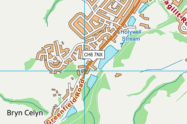 CH8 7NX map - OS VectorMap District (Ordnance Survey)