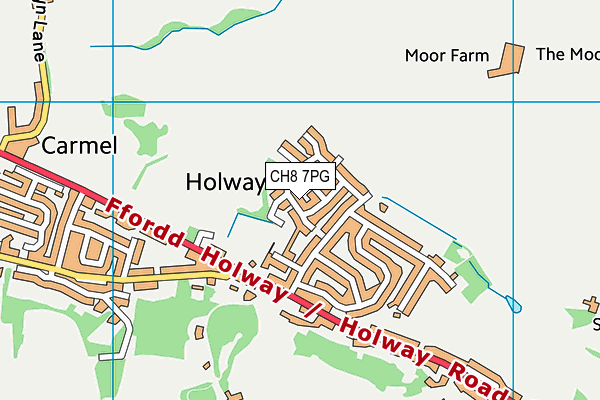 CH8 7PG map - OS VectorMap District (Ordnance Survey)