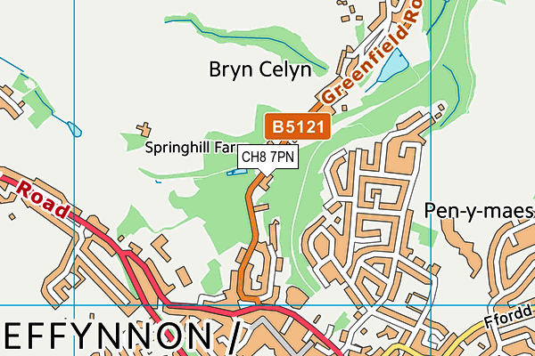 CH8 7PN map - OS VectorMap District (Ordnance Survey)