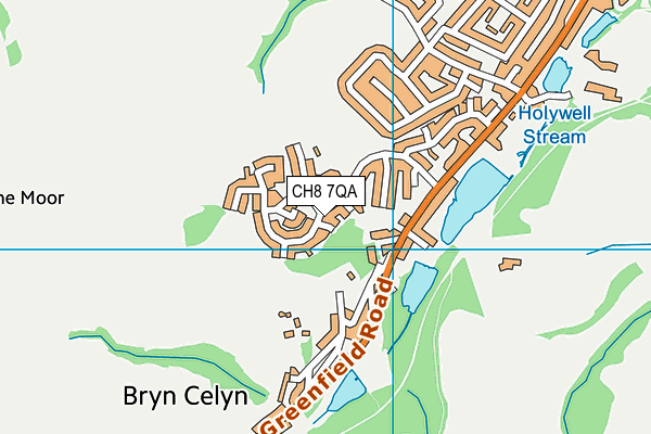 CH8 7QA map - OS VectorMap District (Ordnance Survey)