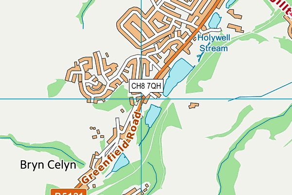 CH8 7QH map - OS VectorMap District (Ordnance Survey)