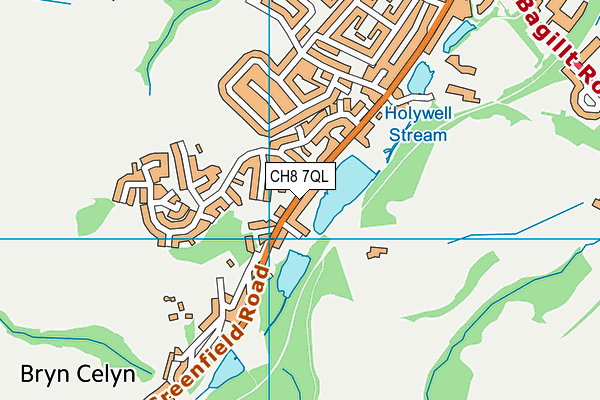 CH8 7QL map - OS VectorMap District (Ordnance Survey)