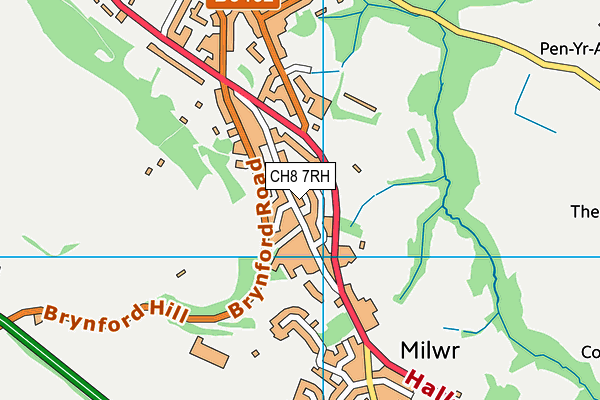 CH8 7RH map - OS VectorMap District (Ordnance Survey)