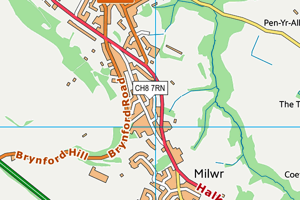 CH8 7RN map - OS VectorMap District (Ordnance Survey)