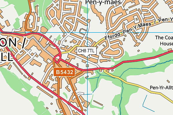 CH8 7TL map - OS VectorMap District (Ordnance Survey)