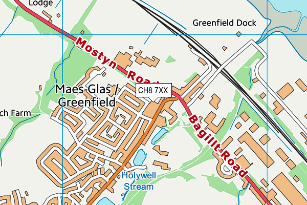 CH8 7XX map - OS VectorMap District (Ordnance Survey)