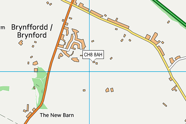 CH8 8AH map - OS VectorMap District (Ordnance Survey)