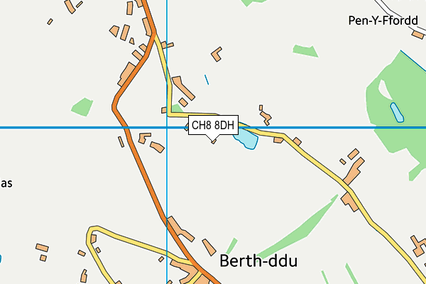 CH8 8DH map - OS VectorMap District (Ordnance Survey)