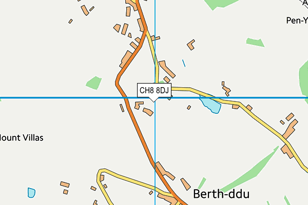 CH8 8DJ map - OS VectorMap District (Ordnance Survey)