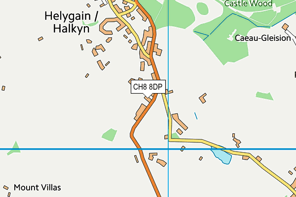 CH8 8DP map - OS VectorMap District (Ordnance Survey)