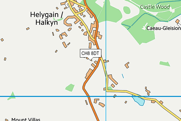 CH8 8DT map - OS VectorMap District (Ordnance Survey)