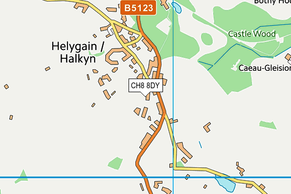 CH8 8DY map - OS VectorMap District (Ordnance Survey)