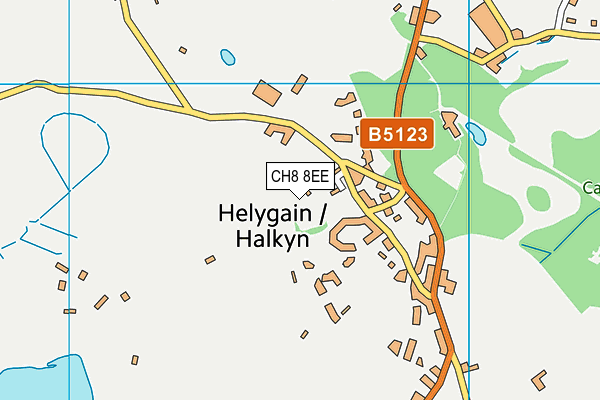 CH8 8EE map - OS VectorMap District (Ordnance Survey)