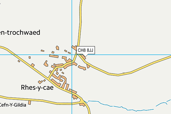 CH8 8JJ map - OS VectorMap District (Ordnance Survey)