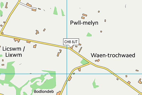 CH8 8JT map - OS VectorMap District (Ordnance Survey)