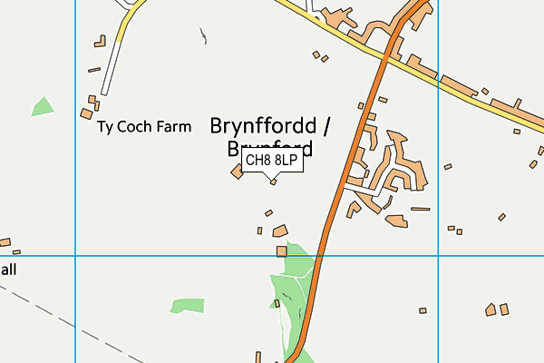 CH8 8LP map - OS VectorMap District (Ordnance Survey)