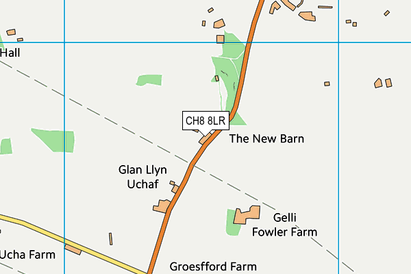 CH8 8LR map - OS VectorMap District (Ordnance Survey)