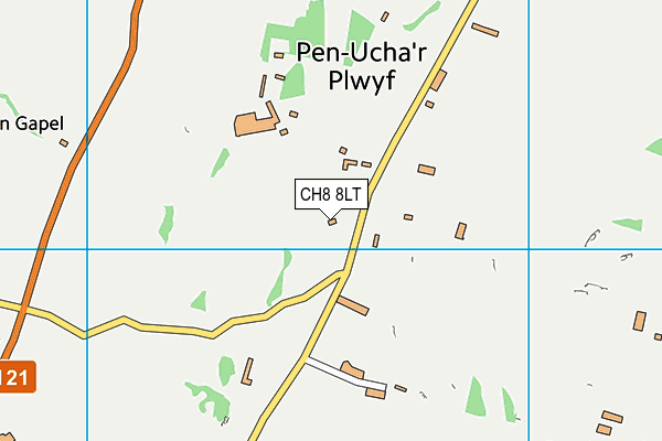 CH8 8LT map - OS VectorMap District (Ordnance Survey)