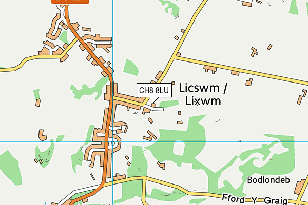 CH8 8LU map - OS VectorMap District (Ordnance Survey)