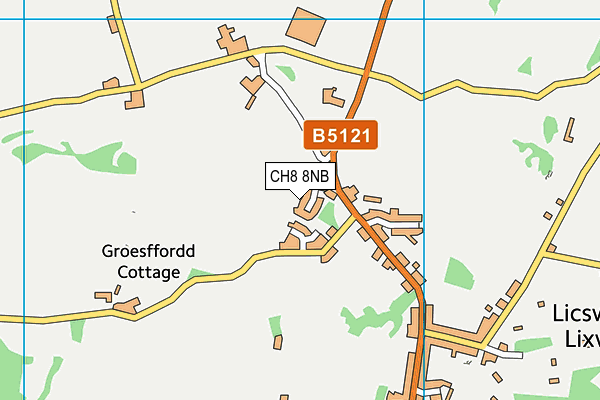 CH8 8NB map - OS VectorMap District (Ordnance Survey)