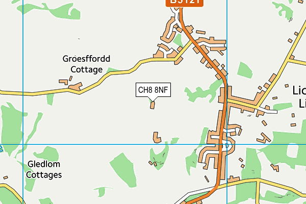 CH8 8NF map - OS VectorMap District (Ordnance Survey)