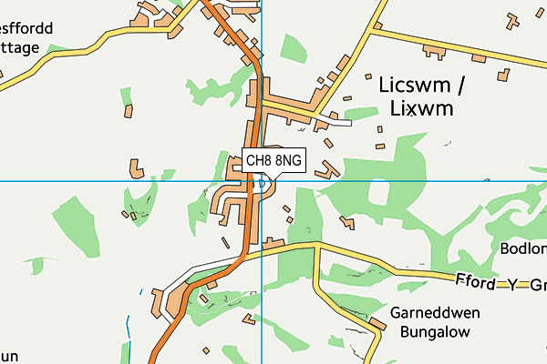 CH8 8NG map - OS VectorMap District (Ordnance Survey)