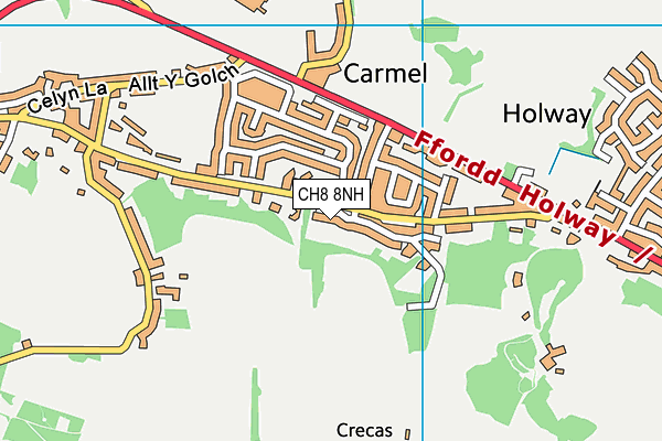 CH8 8NH map - OS VectorMap District (Ordnance Survey)