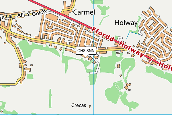 CH8 8NN map - OS VectorMap District (Ordnance Survey)