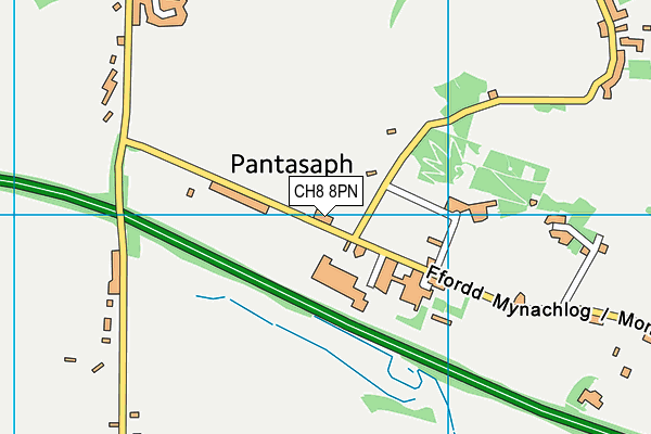 CH8 8PN map - OS VectorMap District (Ordnance Survey)