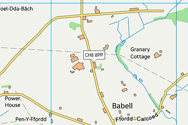 CH8 8PP map - OS VectorMap District (Ordnance Survey)