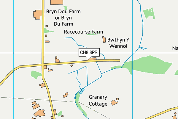 CH8 8PR map - OS VectorMap District (Ordnance Survey)