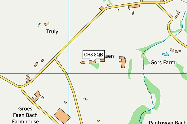 CH8 8QB map - OS VectorMap District (Ordnance Survey)