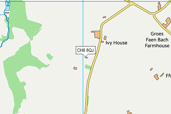 CH8 8QJ map - OS VectorMap District (Ordnance Survey)